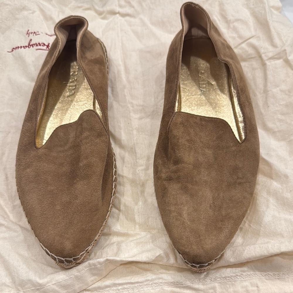 Prada Brown Espadrilles